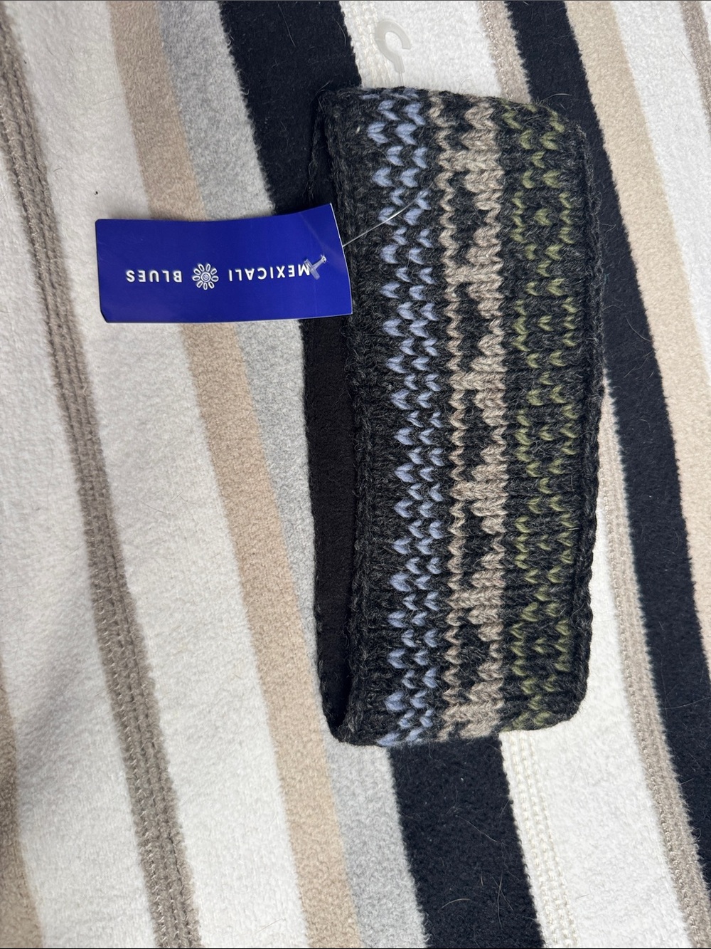 Women’s Knit Headband - Black, Gray & Olive